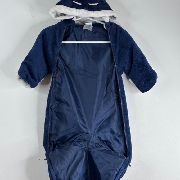 Disney Winnie the Pooh Embroidered Baby Bunting 3M Tigger Hood Ears Velour Plush - Picture 7 of 14